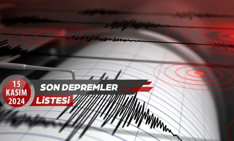 15 Kasım 2024 Son Dakika Deprem Haberleri- Fenerbahçe