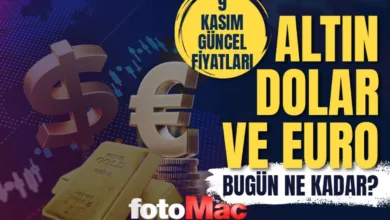 Gram altın fiyatları 9 Kasım 💰 | Çeyrek, Yarım, Tam, Külçe, Cumhuriyet Altını ne kadar? 1 Dolar kaç TL?- Diğer Haberler