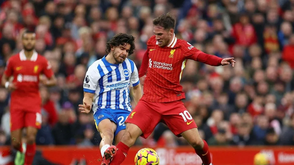 Liverpool 2-1 Brighton (MAÇ SONUCU - ÖZET) Ferdi Kadıoğlu'nun golü Brighton'a yetmedi- İngiltere Premium Lig