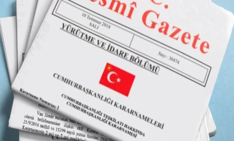 Resmi Gazete'de bugün 📰11 Kasım Pazartesi 2024 Resmi Gazete kararları- Futbol