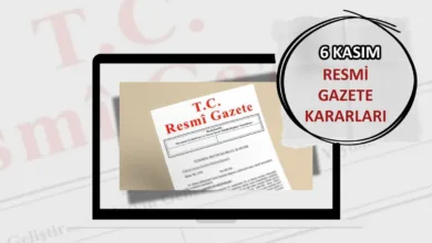 Resmi Gazete'de bugün 📰6 Kasım Çarşamba 2024 Resmi Gazete kararları- Diğer Haberler