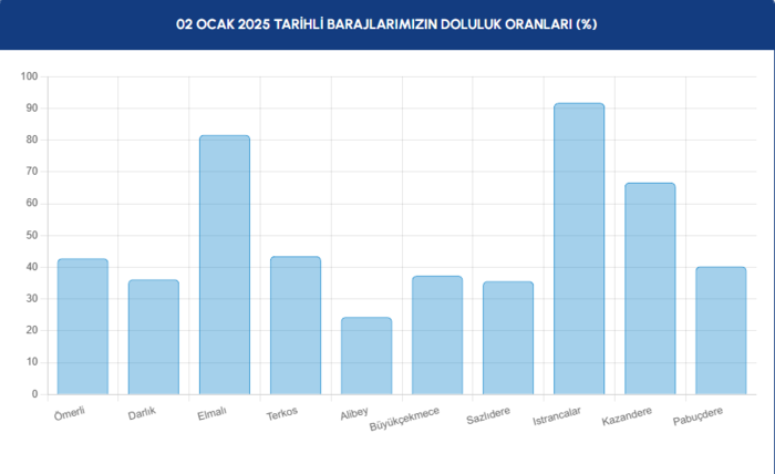 Baraj doluluk oranları - İstanbul baraj doluluk oranı İSKİ 2 Ocak rakamları- Diğer Sporlar