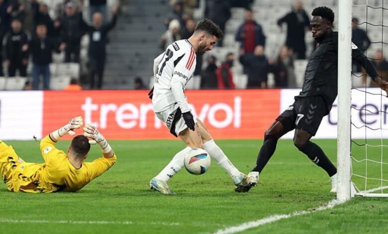 Beşiktaş-Reeder Samsunspor maçında inanılmaz son! Topu çizgiden çıkardı- Beşiktaş