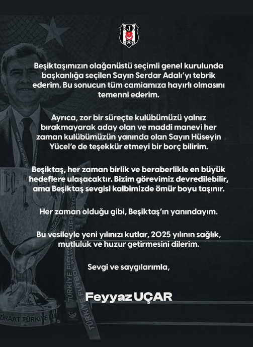 Feyyaz Uçar Serdal Adalı'yı tebrik etti- Futbol