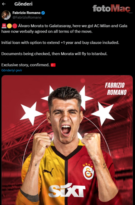 GALATASARAY HABERİ - Morata transferinde mutlu son! İşte sözleşme detayları- Futbol