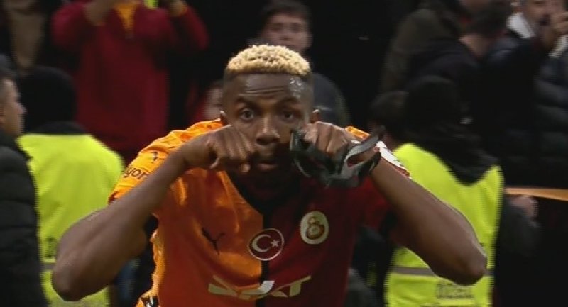 Galatasaray'da Victor Osimhen'den "ağlama" sevinci- Futbol