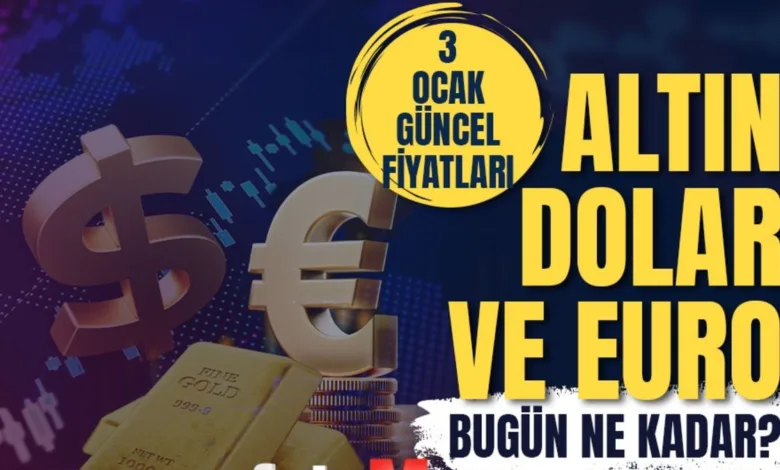 Gram altın fiyatları 3 Ocak 💰 | Çeyrek, Yarım, Tam, Külçe, Cumhuriyet Altını ne kadar? 1 Dolar kaç TL?- Futbol