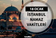 İstanbul namaz vakitleri: 18 Ocak 2025 ezan ve namaz saatleri- Beşiktaş