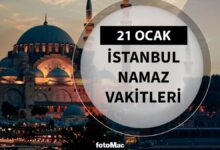 İstanbul namaz vakitleri: 21 Ocak 2025 ezan ve namaz saatleri- İnşa