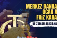 Merkez Bankası Ocak ayı faiz kararı ne zaman? | Faiz düşecek mi?- Bütünleme