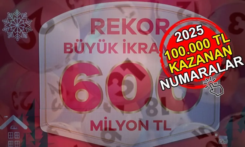 Milli Piyango 100.000 TL kazanan numaralar 2025 | Çeyrek, yarım, tam bilet 100.000 lira kazananlar sıralı tam liste- Futbol