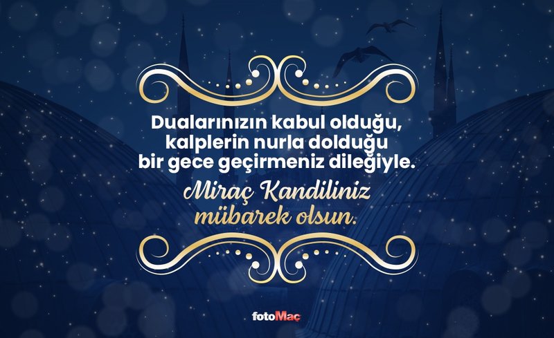 MİRAÇ KANDİLİ MESAJLARI RESİMLİ DUALI | En güzel anlamlı Miraç Kandili mesajları ayetli resimli kısa ve uzun sözler 2025- Diğer Haberler