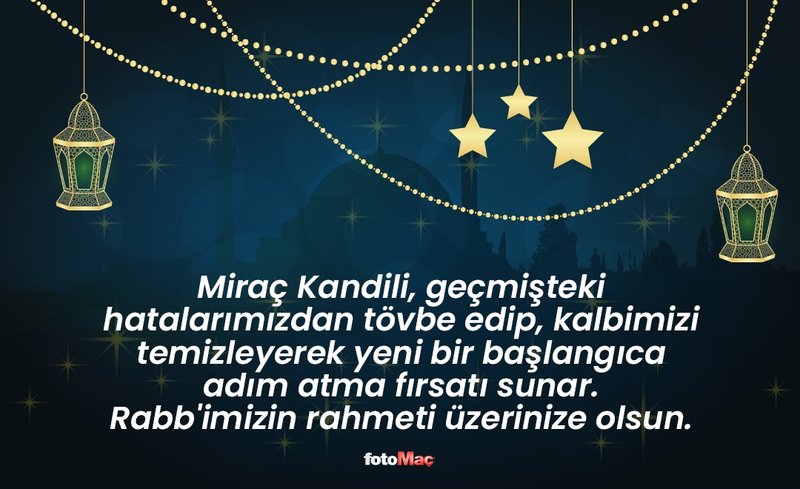 MİRAÇ KANDİLİ MESAJLARI RESİMLİ DUALI | En güzel anlamlı Miraç Kandili mesajları ayetli resimli kısa ve uzun sözler 2025- Diğer Haberler