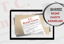 Yeni yayınlanan Resmi Gazete kararları: 14 Ocak 2025 Resmi Gazete'de bugün!- Rey Manaj