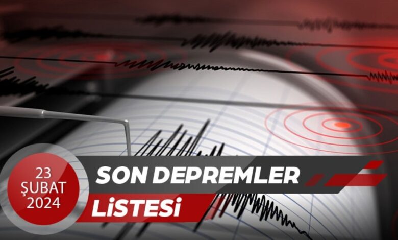 Deprem son dakika: AFAD, Kandilli deprem verileri (23 Şubat 2025) 13 Deprem son dakika: AFAD, Kandilli deprem verileri (23 Şubat 2025)- Diğer Haberler