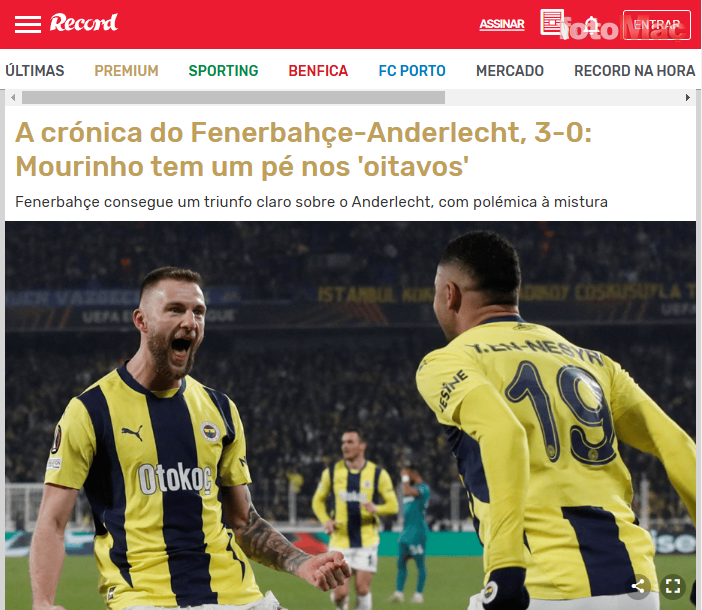 Fenerbahçe-Anderlecht maçı dış basında! "Nakavt etmek üzere"- Fenerbahçe