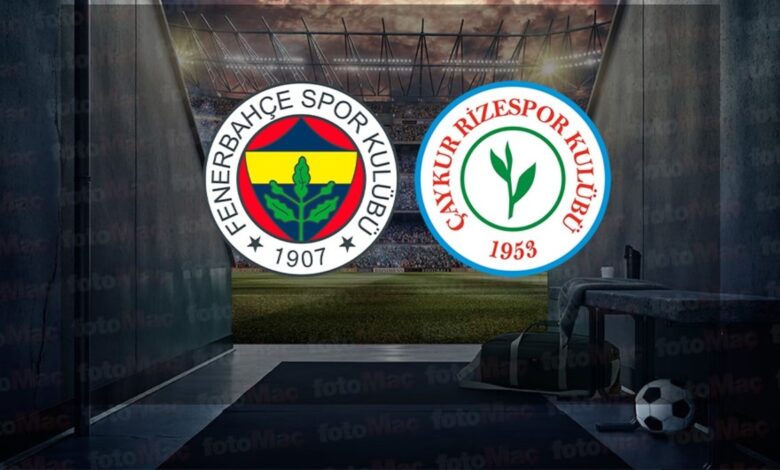 Fenerbahçe - Çaykur Rizespor maçı NE ZAMAN? Saat kaçta ve hangi kanalda? | Trendyol Süper Lig 25 Fenerbahçe - Çaykur Rizespor maçı NE ZAMAN? Saat kaçta ve hangi kanalda? | Trendyol Süper Lig- Fenerbahçe