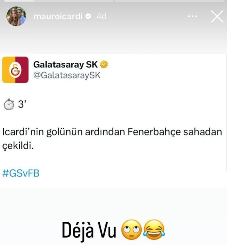 Galatasaray-Adana Demirspor maçı tatil edildi! Icardi'den 'dejavu' paylaşımı- Futbol
