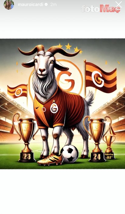 GALATASARAY HABERİ - Icardi'den Mourinho'ya 'GOAT' yanıtı! Paylaşımı gündem oldu- Futbol