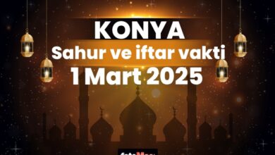 Konya ezan vakitleri 1 Mart 2025 | Konya sahur, iftar saati | İMSAKİYE- Diğer Haberler