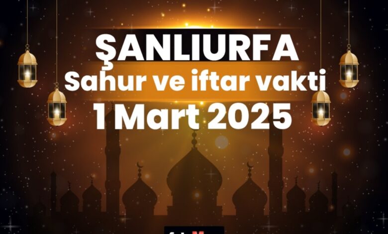 Şanlıurfa ezan vakitleri 1 Mart 2025 | Şanlıurfa sahur, iftar saati | İMSAKİYE 15 Şanlıurfa ezan vakitleri 1 Mart 2025 | Şanlıurfa sahur, iftar saati | İMSAKİYE- Diğer Haberler