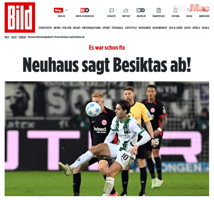 TRANSFER HABERİ | Beşiktaş'a Florian Neuhaus şoku! Anlaşma sağlanmıştı ki...- Beşiktaş