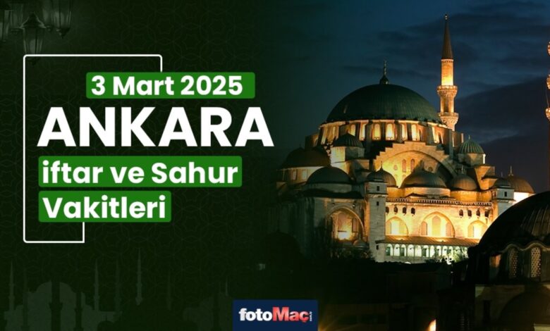 Ankara 3 Mart 2025 sahur, iftar saat kaçta? | İstanbul ezan ne zaman okunacak? İMSAKİYE 16 Ankara 3 Mart 2025 sahur, iftar saat kaçta? | İstanbul ezan ne zaman okunacak? İMSAKİYE- Diğer Haberler