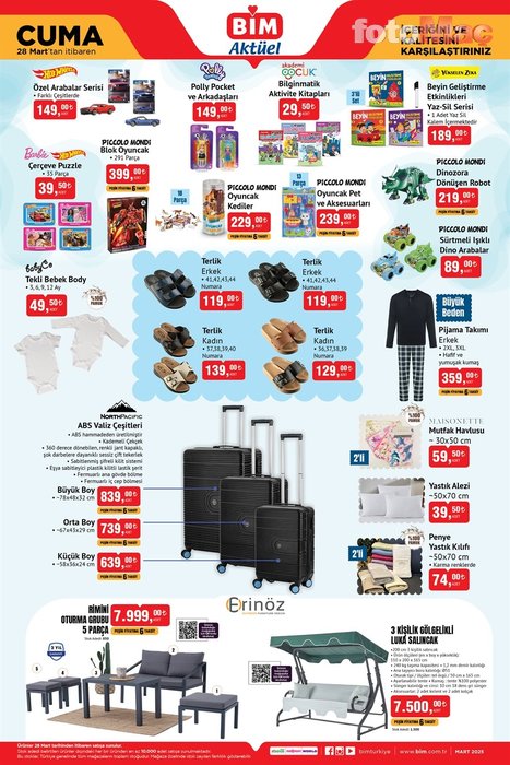 Bim'de bayram coşkusu! Bim aktüel katalog 28 Mart Cuma- Diğer Haberler
