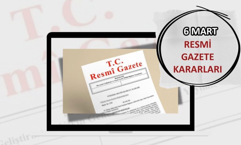 Resmi Gazete'de bugün! 6 Mart 2025 Resmi Gazete kararları 12 Resmi Gazete'de bugün! 6 Mart 2025 Resmi Gazete kararları- Diğer Haberler
