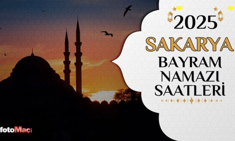 Sakarya bayram namazı saatleri 2025 | Bayram namazı saat kaçta? Sakarya Ramazan Bayramı namazı vakitleri 14 Sakarya bayram namazı saatleri 2025 | Bayram namazı saat kaçta? Sakarya Ramazan Bayramı namazı vakitleri- Diğer Haberler