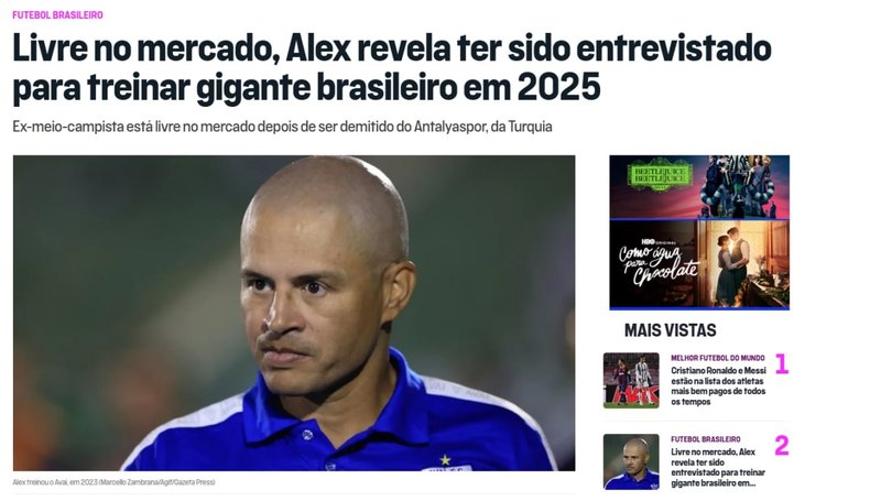 Alex de Souza'dan flaş transfer itirafı! "En büyük kulüplerden birisiyle..."- Futbol