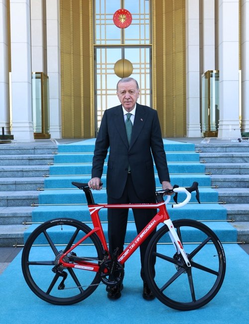 Başkan Recep Tayyip Erdoğan, Cumhurbaşkanlığı Türkiye Bisiklet Turu'nun tanıtımına katıldı- Bisikler