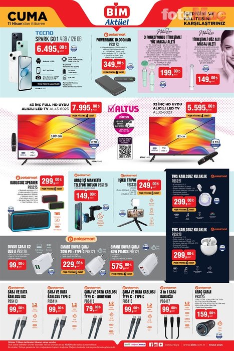 Bim indirimli ürünler kataloğu! Bim aktüel katalog 11 Nisan Cuma- Diğer Haberler