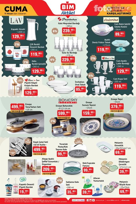 Bim indirimli ürünler kataloğu! Bim aktüel katalog 11 Nisan Cuma- Diğer Haberler