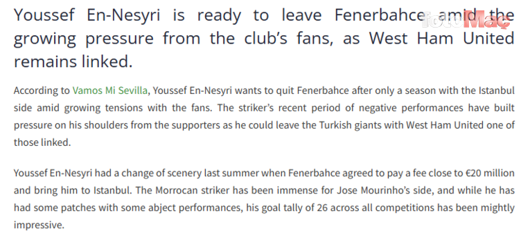 FENERBAHÇE HABERİ - Youssef En-Nesyri'den ayrılık planı! İngiliz basınından sürpriz transfer iddiası- Fenerbahçe