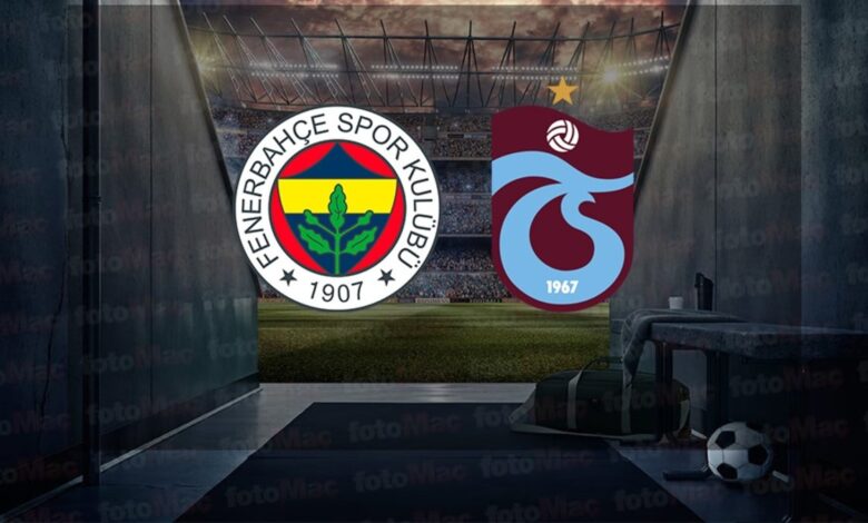 Fenerbahçe-Trabzonspor MAÇI CANLI İZLE | FB-TS maçı hangi kanalda canlı yayınlanacak? Derbi saat kaçta başlayacak? 23 Fenerbahçe-Trabzonspor MAÇI CANLI İZLE | FB-TS maçı hangi kanalda canlı yayınlanacak? Derbi saat kaçta başlayacak?- Ligler