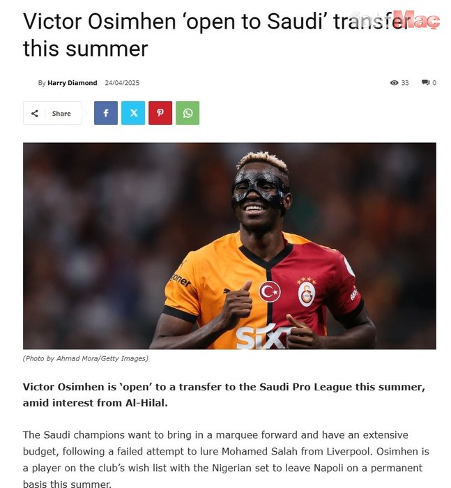 GALATASARAY TRANSFER HABERİ - Osimhen'den geleceğiyle ilgili şok karar! Bunu kimse beklemiyordu- Futbol
