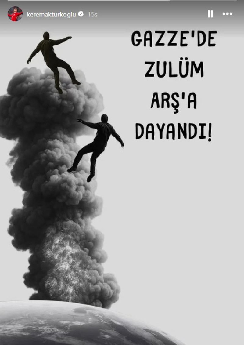 Kerem Aktürkoğlu'ndan Gazze paylaşımı: Zulüm arşa dayandı- Diğer Haberler