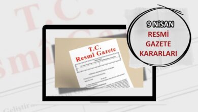 Resmi Gazete'de bugün! 9 Nisan 2025 Resmi Gazete kararları- Diğer Haberler