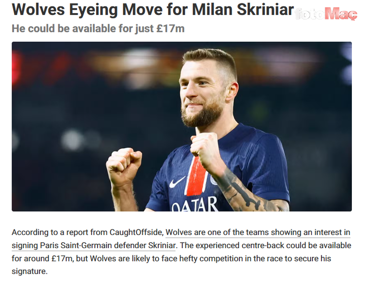 TRANSFER HABERİ - Fenerbahçe’de Skriniar şoku! Premier Lig ekibi devrede- Fenerbahçe