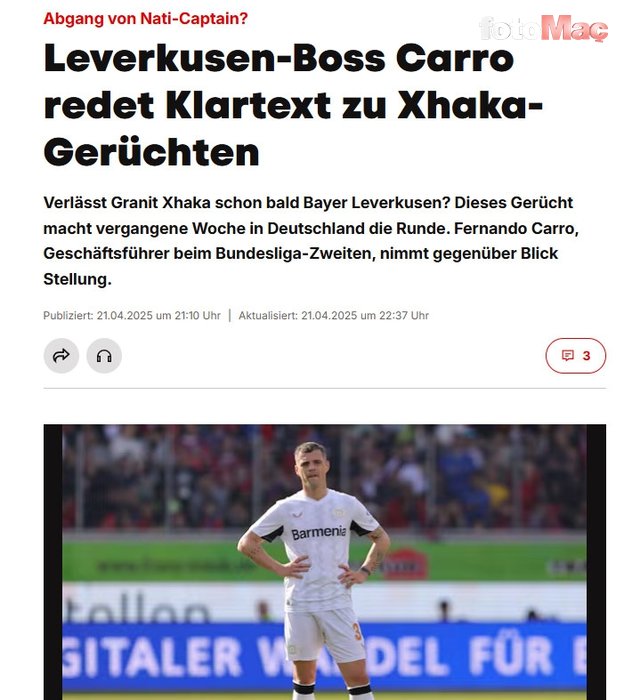 TRANSFER HABERİ - Galatasaray'a Xhaka şoku! Leverkusen kapıları kapattı- Futbol