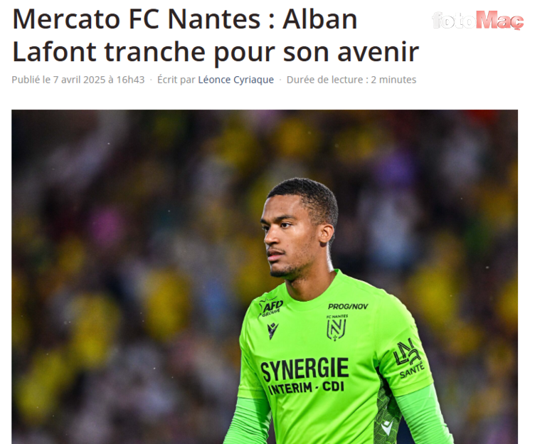 TRANSFER HABERİ | Galatasaray'dan Alban Lafont'e kanca!- Futbol
