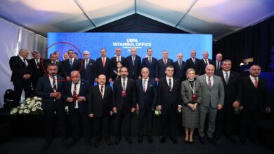UEFA İstanbul Ofisi'nin açılışında dikkat çeken kare! Ali Koç ve Dursun Özbek...- Futbol