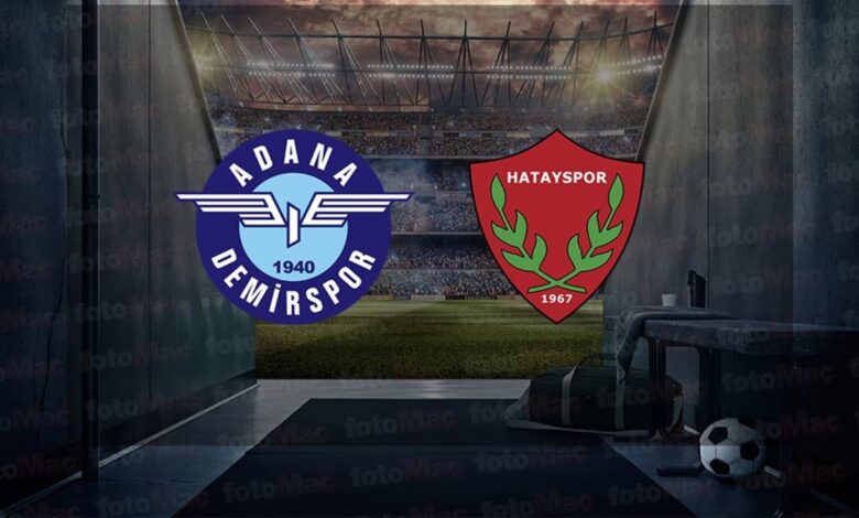 Adana Demirspor - Hatayspor maçı ne zaman, saat kaçta ve hangi kanalda? | Trendyol Süper Lig- Futbol