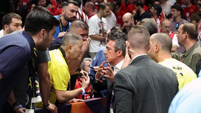 Fenerbahçe-Monaco maçında kavga çıktı! Ali Koç araya girdi- Ligler