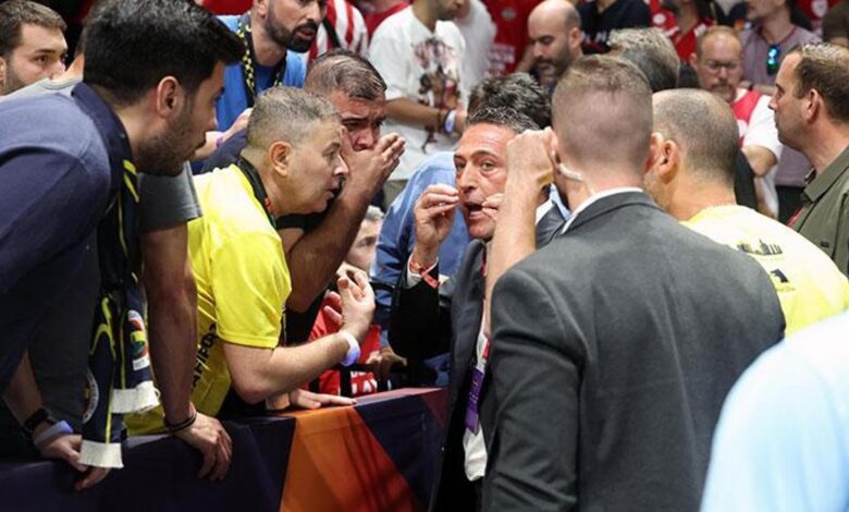 Fenerbahçe-Monaco maçında kavga çıktı! Ali Koç araya girdi- Ligler