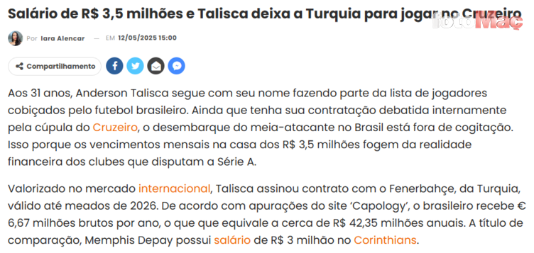 FENERBAHÇE TRANSFER HABERİ - Talisca için flaş transfer iddiası! Brezilyalı yıldız ülkesine mi dönecek?- Fenerbahçe