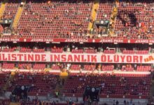 Galatasaray tribünleri Filistin’i yine unutmadı!- Trabzonspor