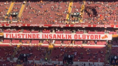 Galatasaray tribünleri Filistin’i yine unutmadı!- Trabzonspor