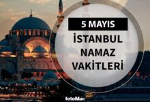 İstanbul namaz vakitleri 5 Mayıs 2025 | İstanbul namaz ve ezan saatleri- Futbol